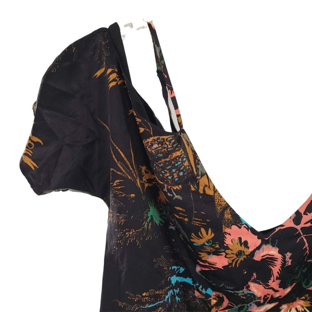 Wilfred Cold Shoulder Short Sleeve 100% Silk Crop Top. Size Small. - Picture 4 of 14